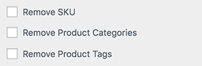 WooCustomizer Setting - Remove Product Elements