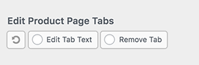 WooCustomizer Setting - Edit Product Tabs