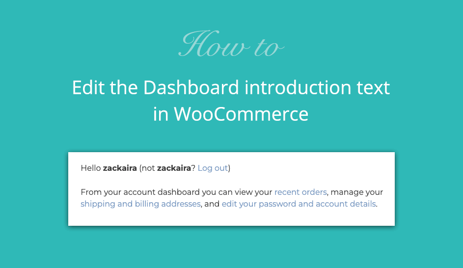 StoreCustomizer Plugin - 2 easy ways to edit the WooCommerce my account intro text