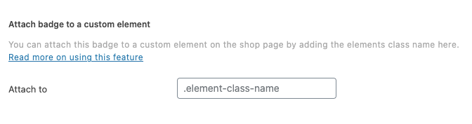 StoreCustomizer - Add badge to custom element